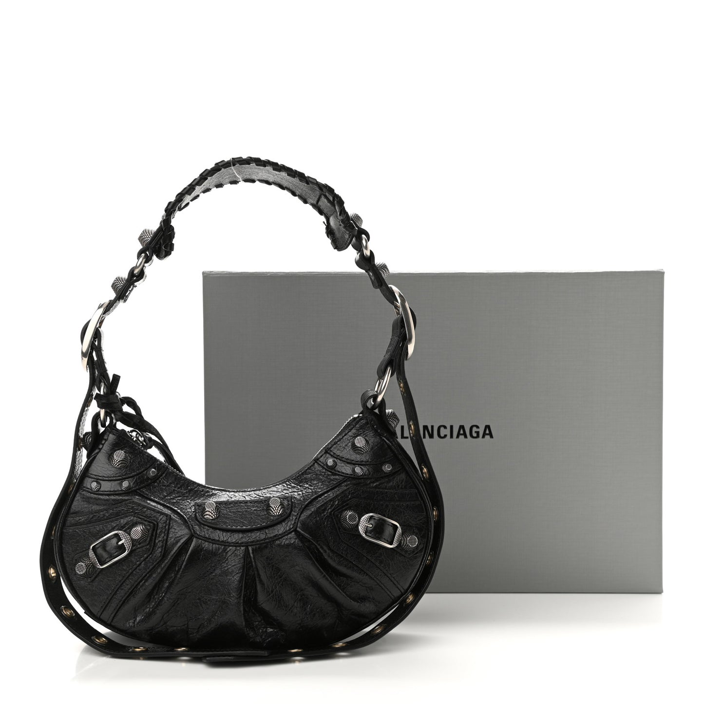 Agneau Arena Le Cagole Shoulder Bag XS Black