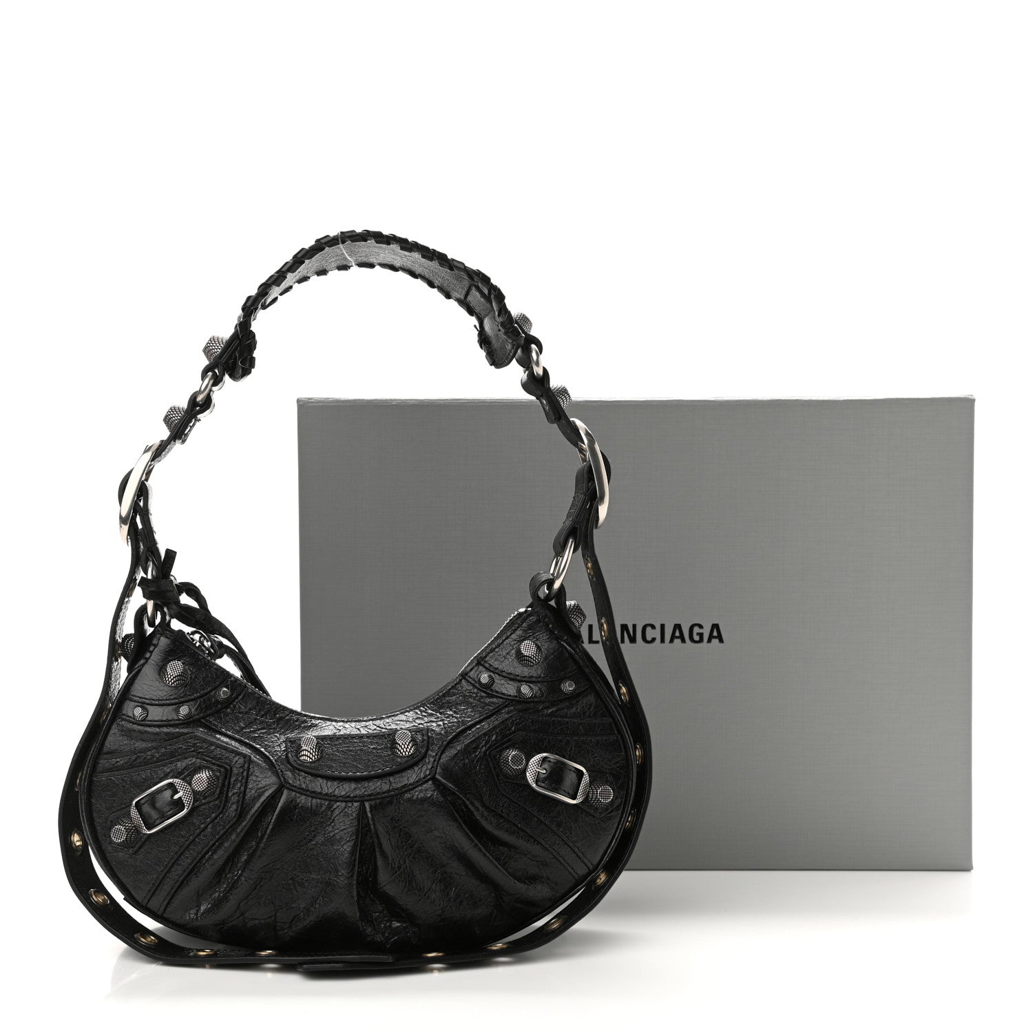 Balenciaga Agneau Arena Le Cagole Shoulder Bag XS Black 12 of 12