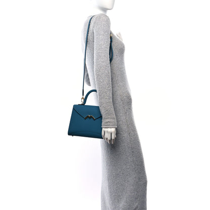 Moynat Carat Calfskin Gabrielle PM Prussian Blue 2 of 9