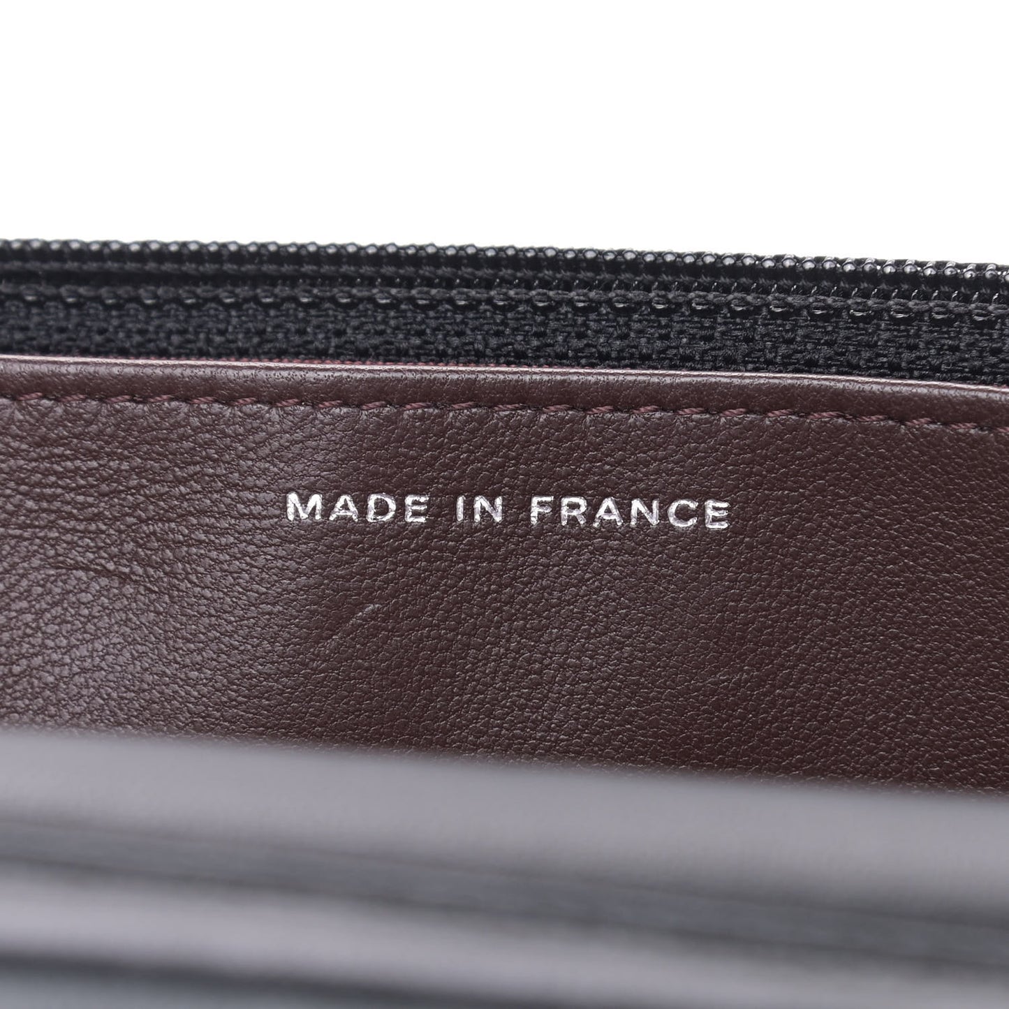 Lambskin Quilted Wallet On Chain WOC Black