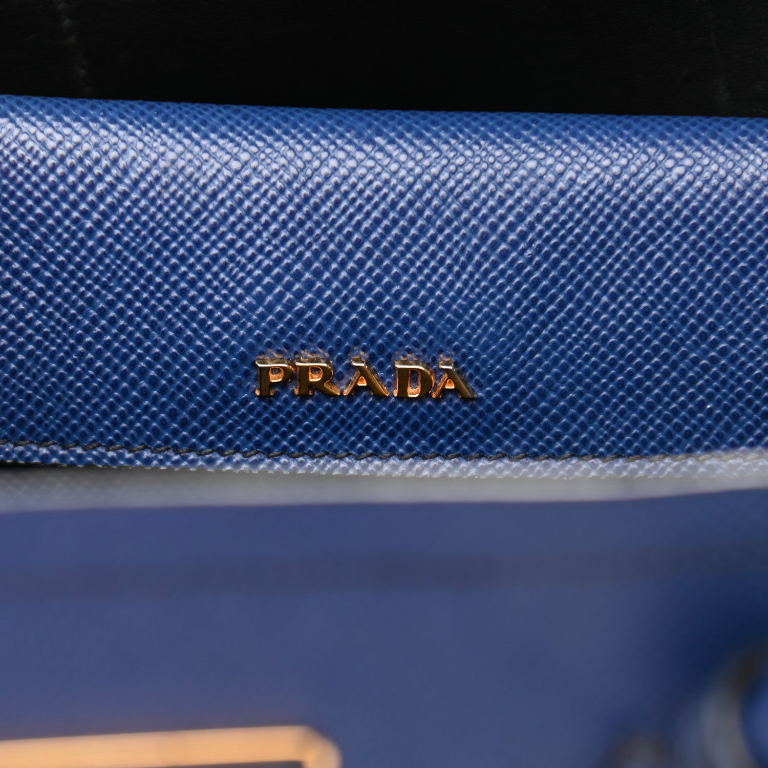Prada Saffiano Cuir Medium Double Bag Inchiostro 6 of 12