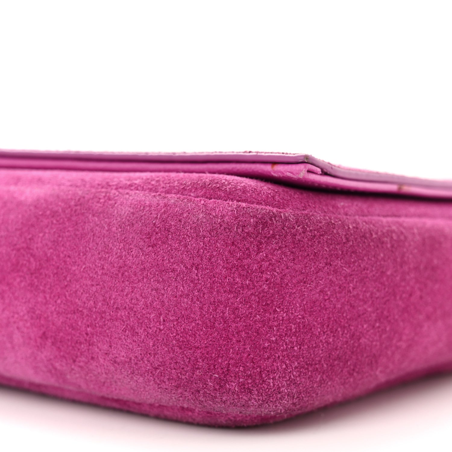 Saint Laurent Suede Monogram Tassel Kate 99 Electric Fuxia 10 of 10