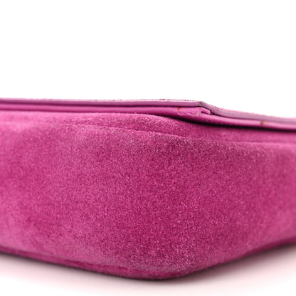 Saint Laurent Suede Monogram Tassel Kate 99 Electric Fuxia 10 of 10