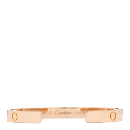 Cartier 18K Pink Gold LOVE Cuff Bracelet 16 2 of 3