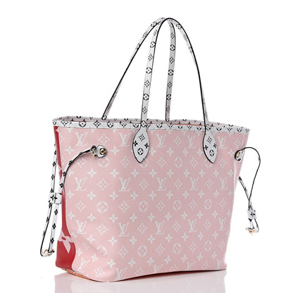 Louis Vuitton Monogram Giant Neverfull MM Rouge 4 of 10