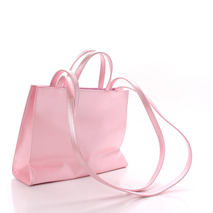 Telfar Metallic Vegan Leather Medium Shopping Bag Ballerina 3 of 9