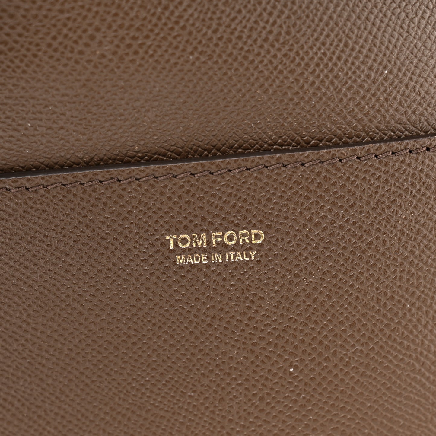 Grained Calfskin Medium Jennifer Crossbody Bag Brown