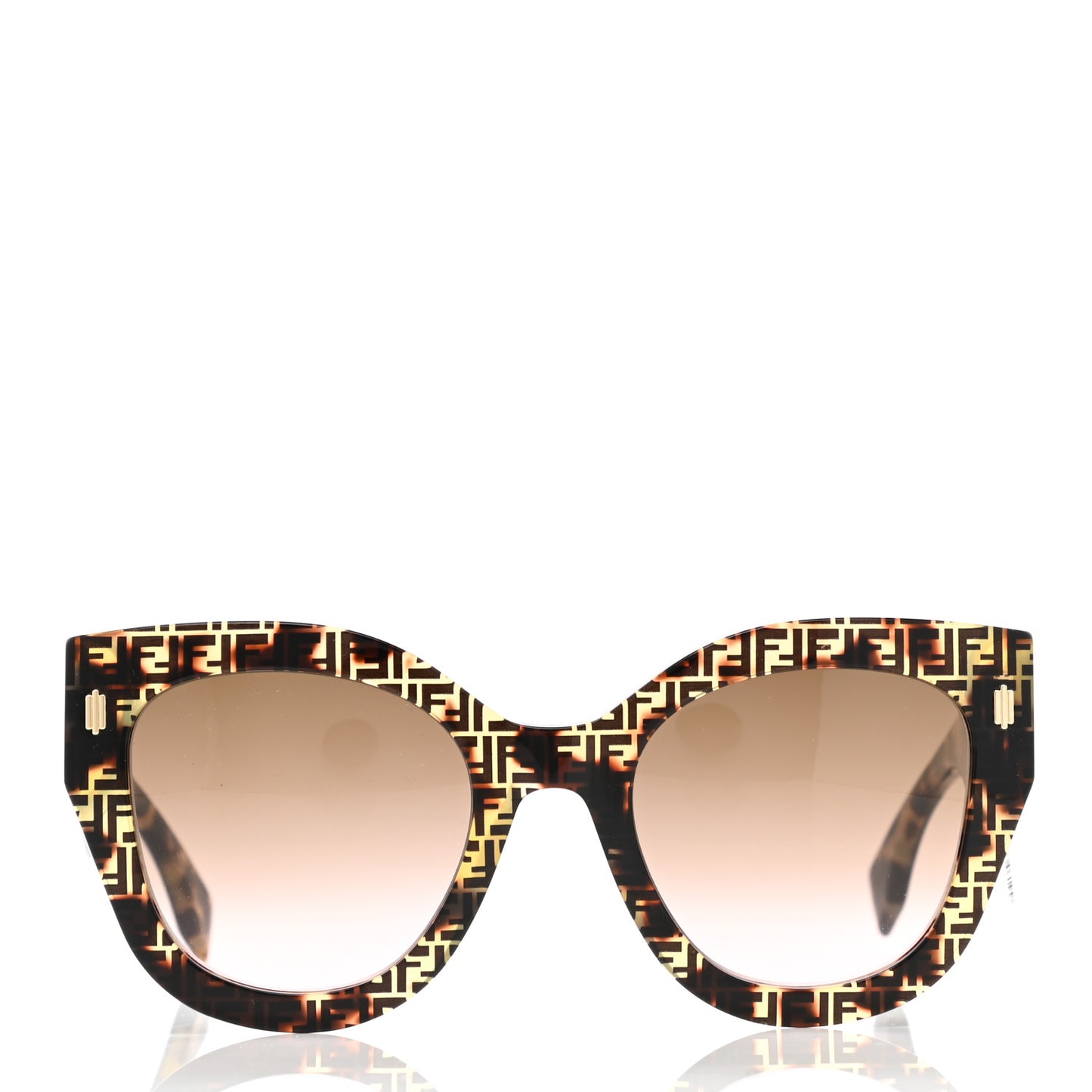 Acetate Fendi Roma Cat Eye Sunglasses FF 0435/S Havana
