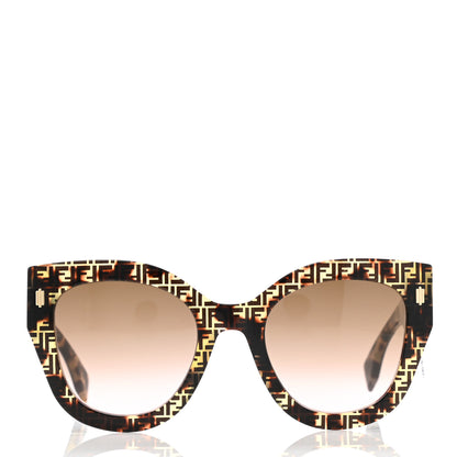 Fendi Acetate Fendi Roma Cat Eye Sunglasses FF 0435/S Havana 2 of 7