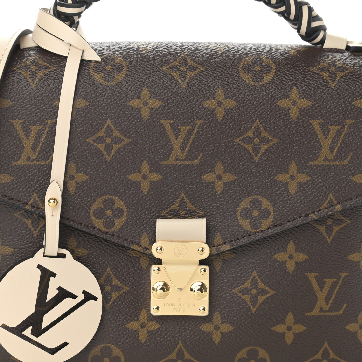 Louis Vuitton Monogram Braided Pochette Metis Creme Beige 8 of 11