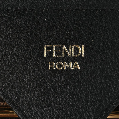 Fendi Ribbon Vitello Century FF 1974 Strap You Marrone Black 4 of 5