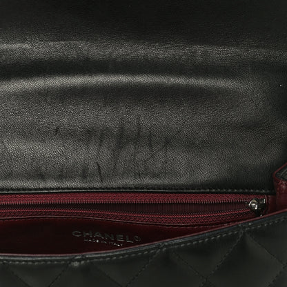 Chanel Lambskin Quilted Medium Kelly Flap Bag Black 11 of 14