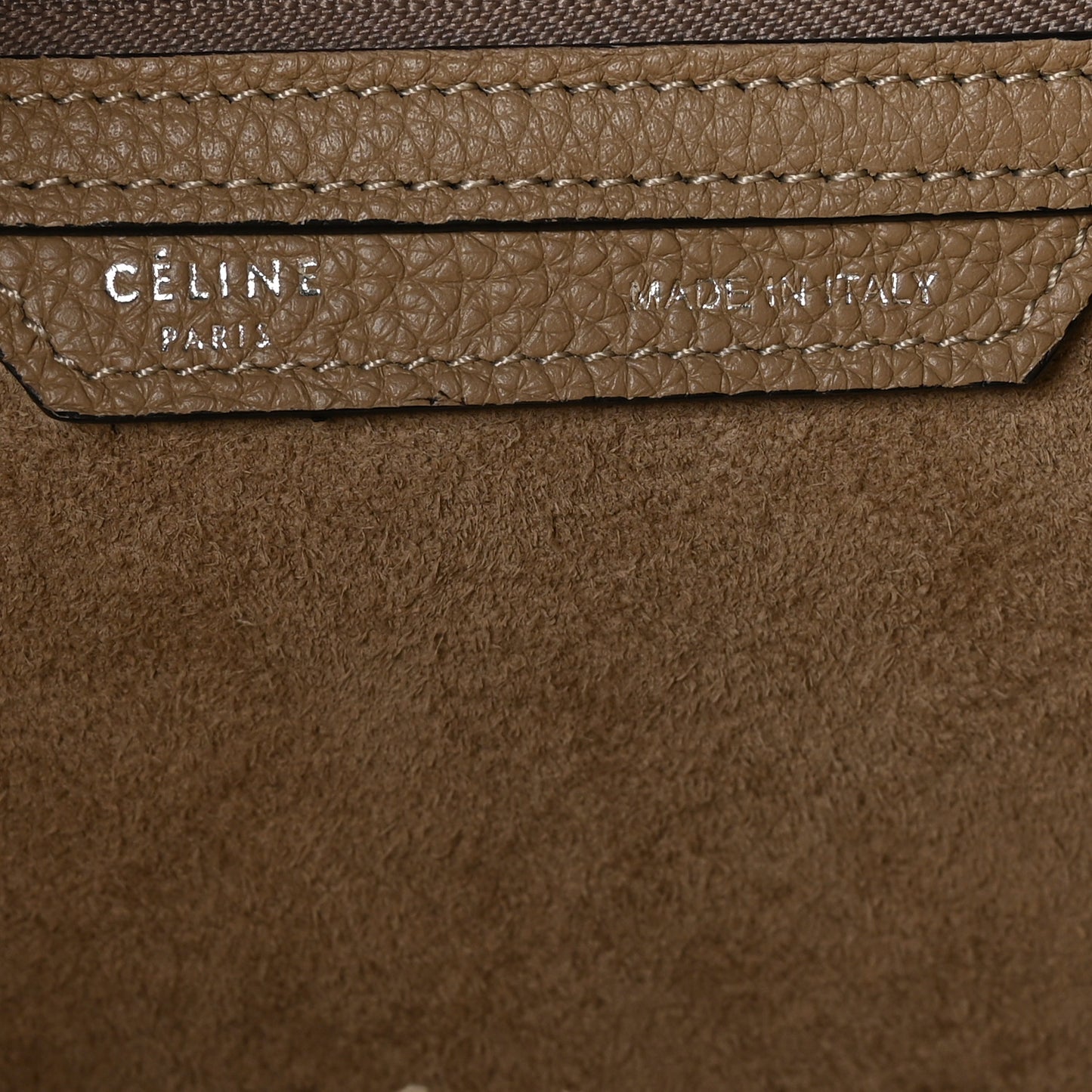 Drummed Calfskin Mini Luggage Dune
