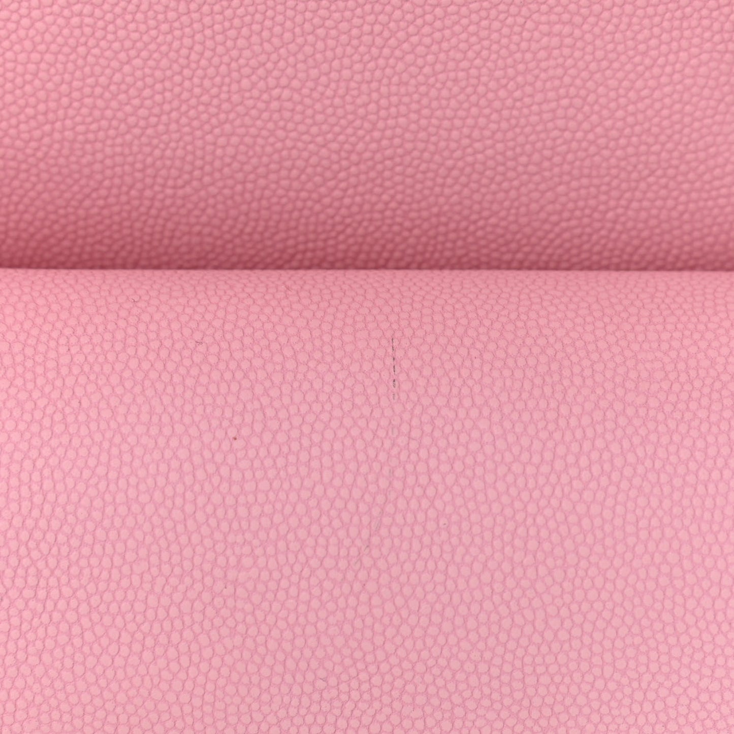 Caviar Flat Chevron Quilted Medium Double Flap Pink