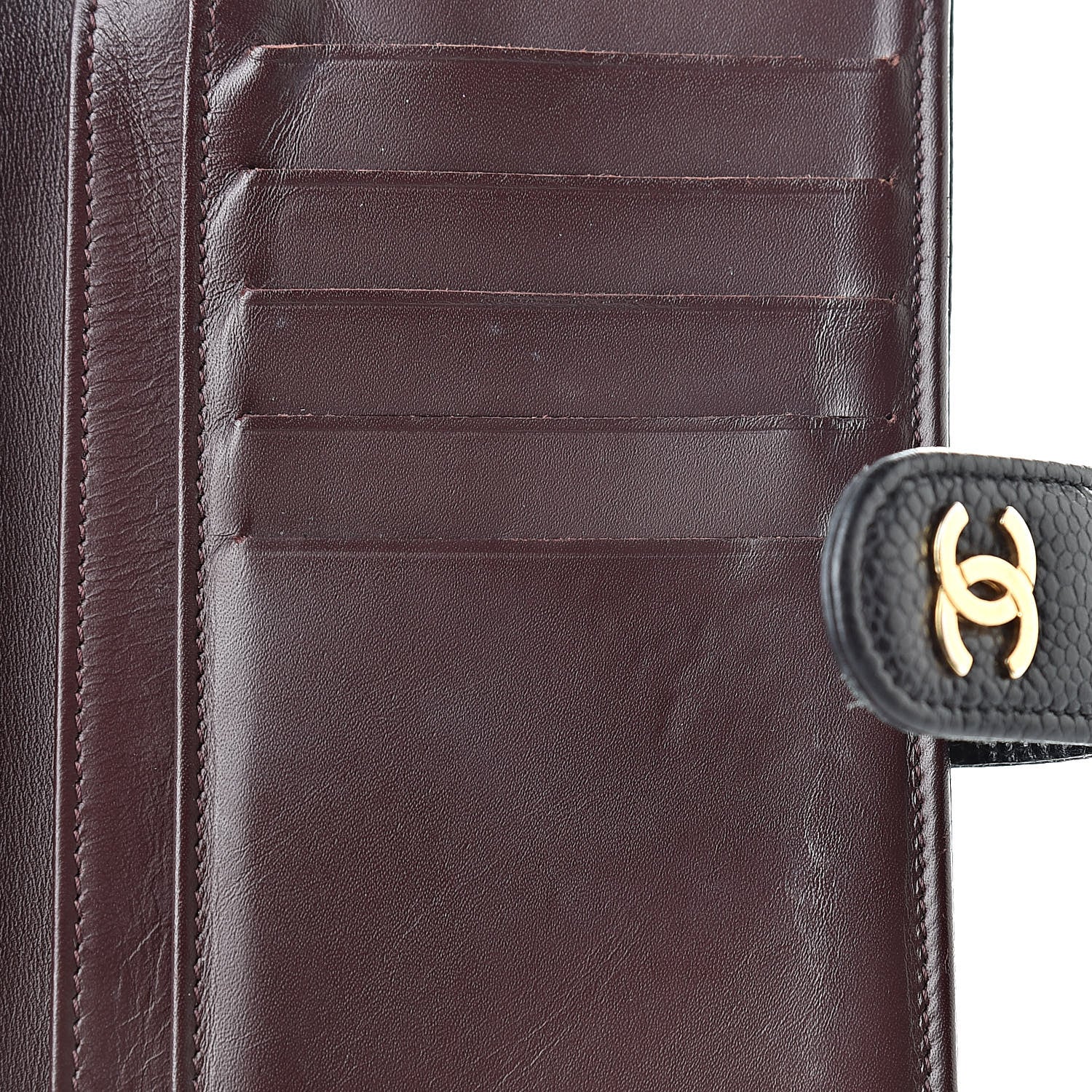 Chanel Caviar Quilted Zipped Pocket Wallet Black 12 of 12