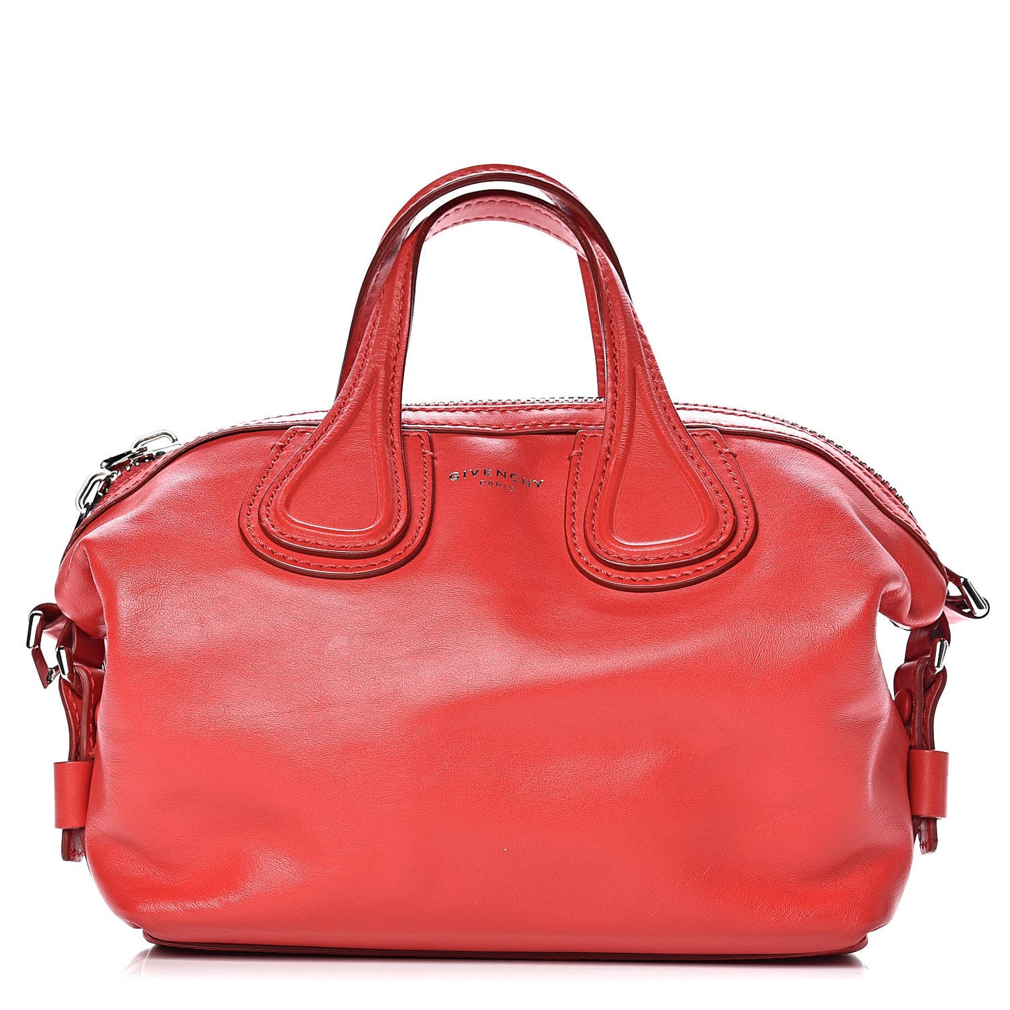 Waxed Calfskin Micro Nightingale Medium Red