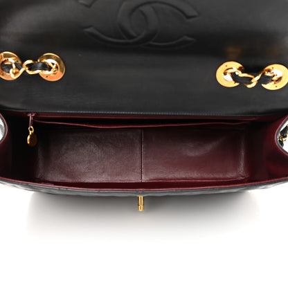 Chanel Lambskin Quilted XL Jumbo Single Flap Black 5 of 24