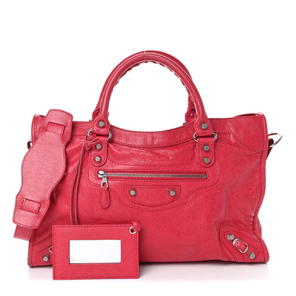 Balenciaga Agneau Giant 12 Silver Hardware City Rose Thulian 1 of 9