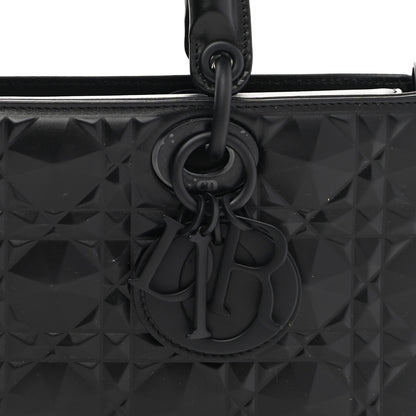 Christian Dior Calfskin Cannage Diamond Medium Lady D-Joy Black 7 of 10
