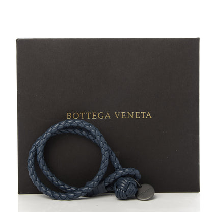 Bottega Veneta Nappa Intrecciato Bracelet XS Blue 4 of 4