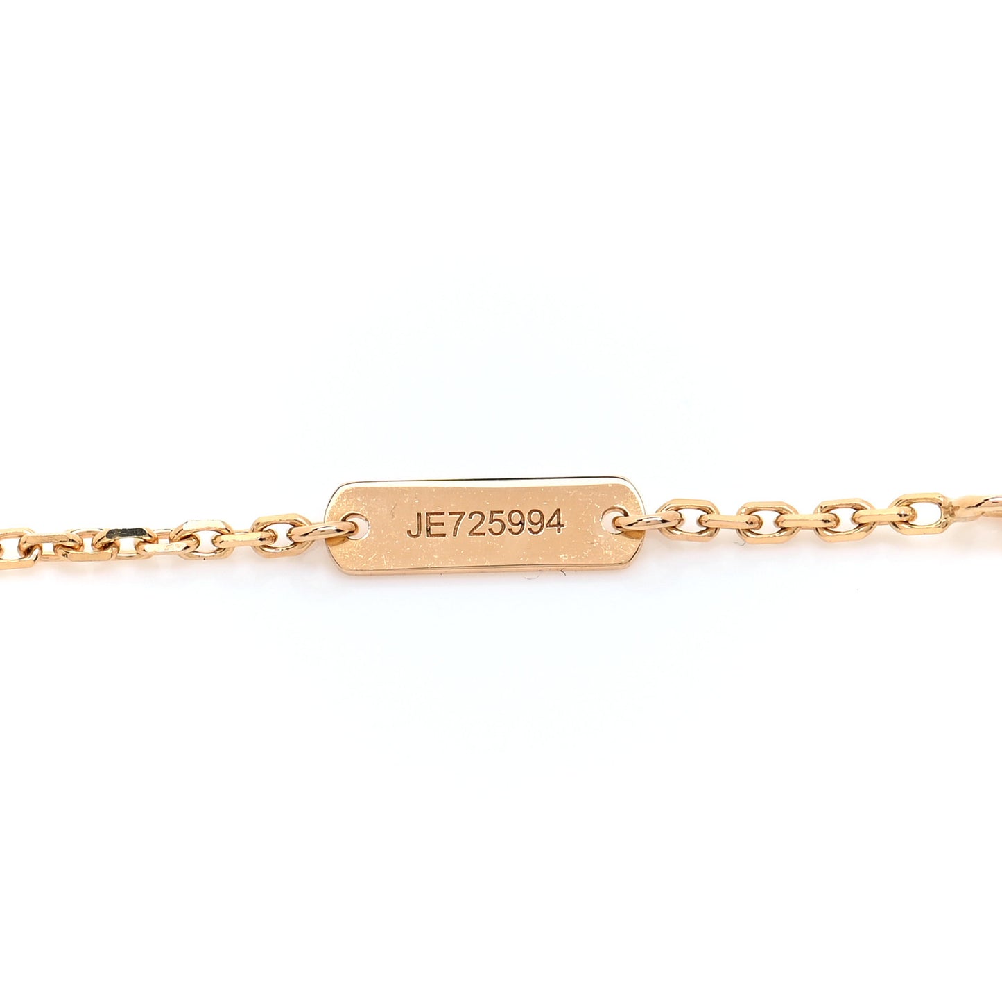 18K Yellow Gold Mother of Pearl Vintage Alhambra Pendant Necklace
