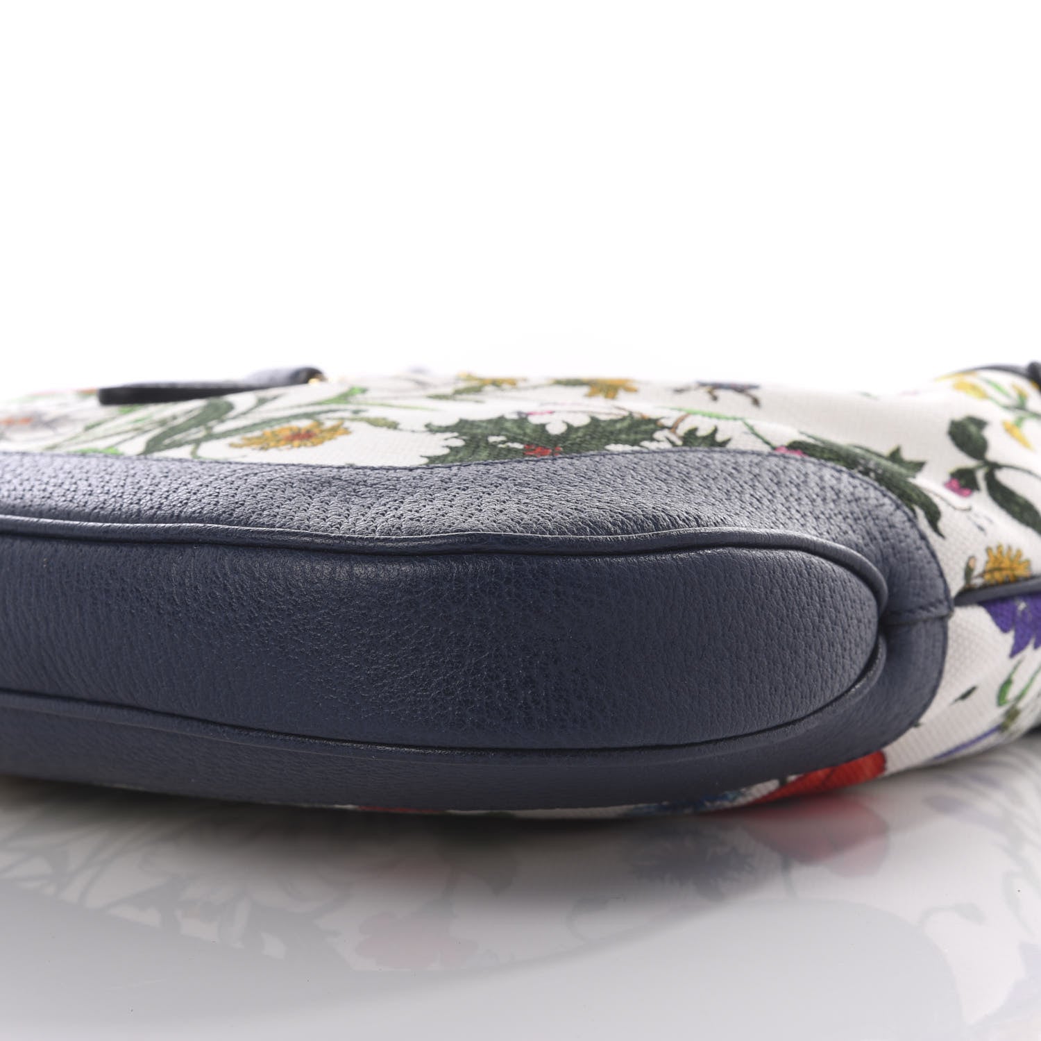 Gucci Canvas Flora Jackie O Hobo Blue Agata 9 of 9