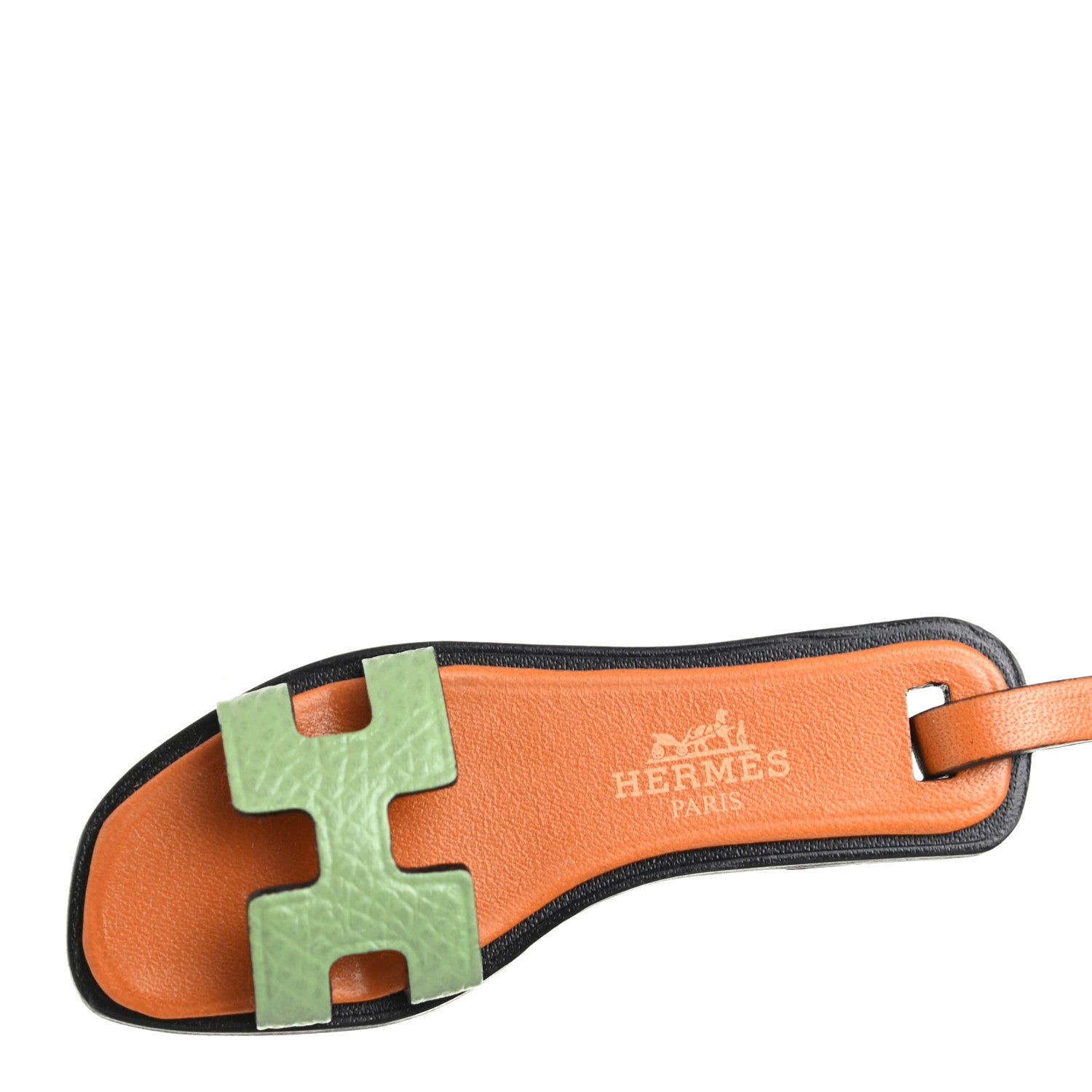 Hermes Epsom Butler Calfskin Hunter Oran Nano Bag Charm Sable Vert Criquet 4 of 5
