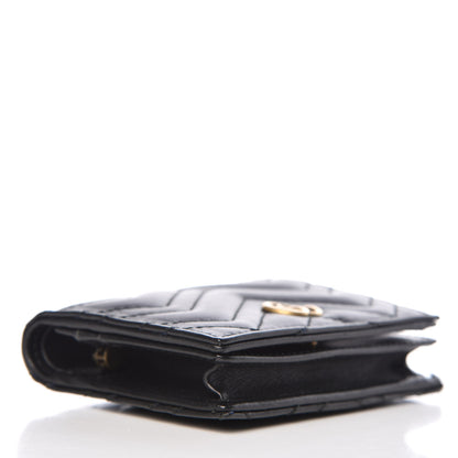 Gucci Calfskin Matelasse GG Marmont Card Case Wallet Black 4 of 8