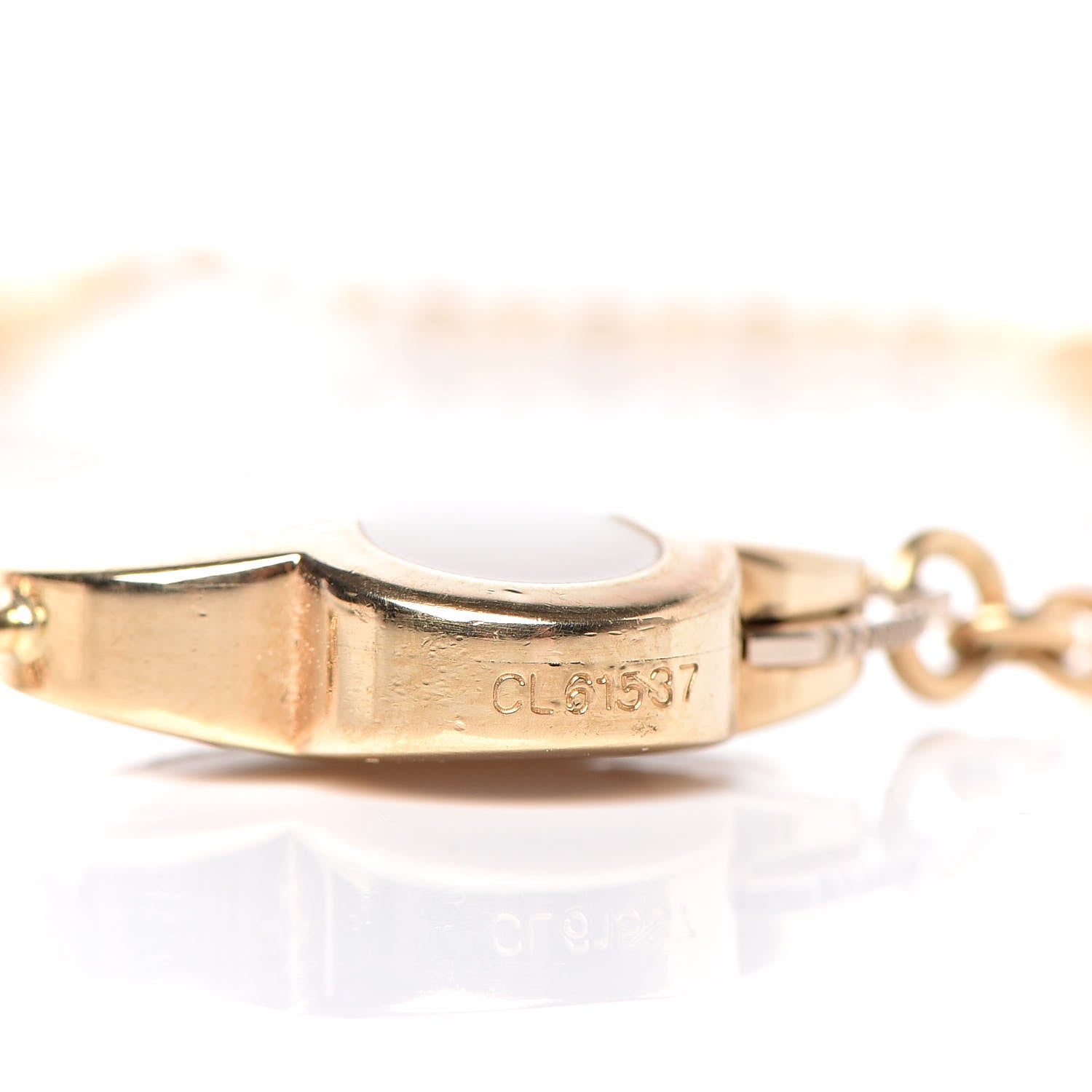 Van Cleef & Arpels 18K Yellow Gold Mother of Pearl 4 Motifs Pure Alhambra Bracelet 4 of 6