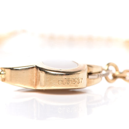 Van Cleef & Arpels 18K Yellow Gold Mother of Pearl 4 Motifs Pure Alhambra Bracelet 4 of 6