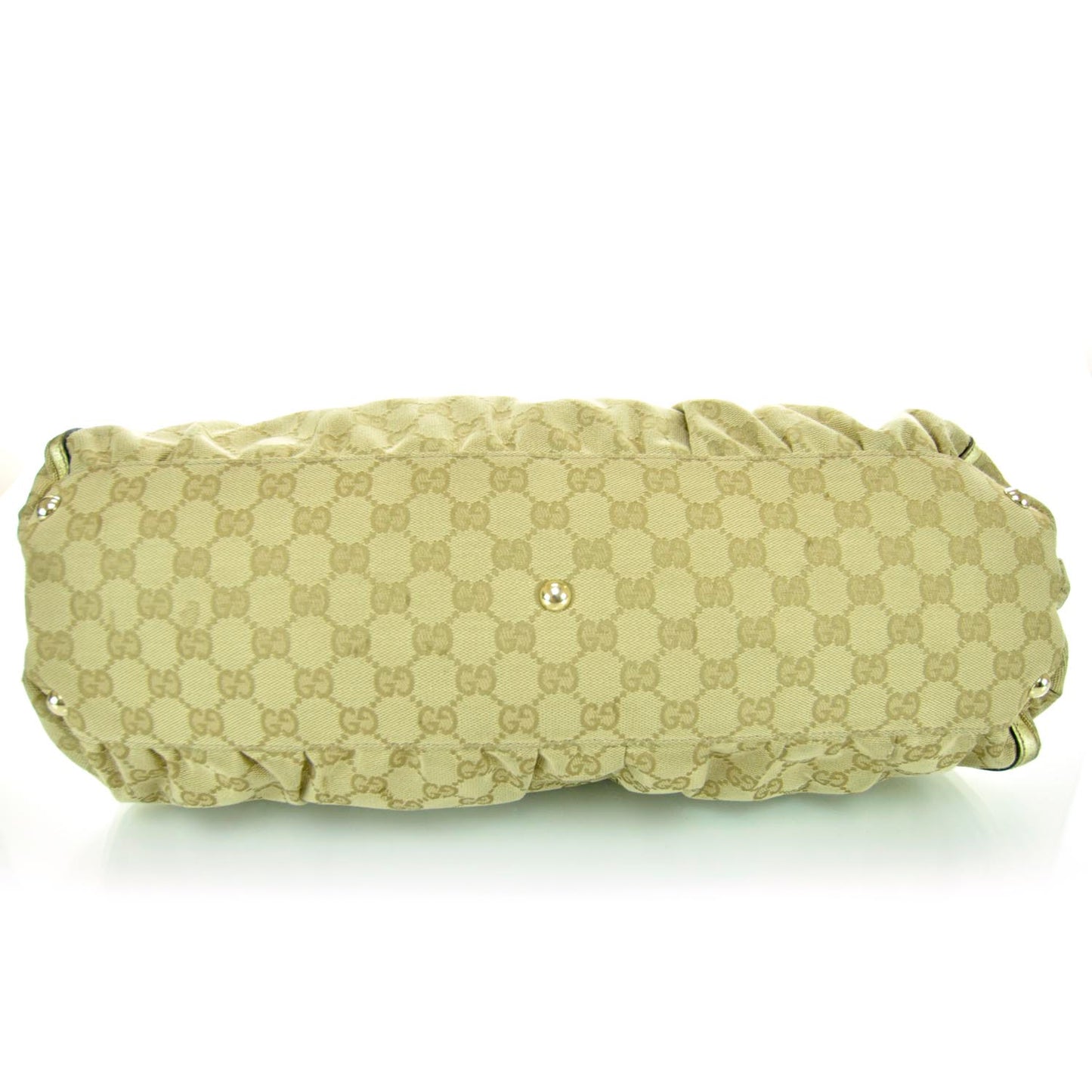 Monogram D Gold Hobo Metallic Gold