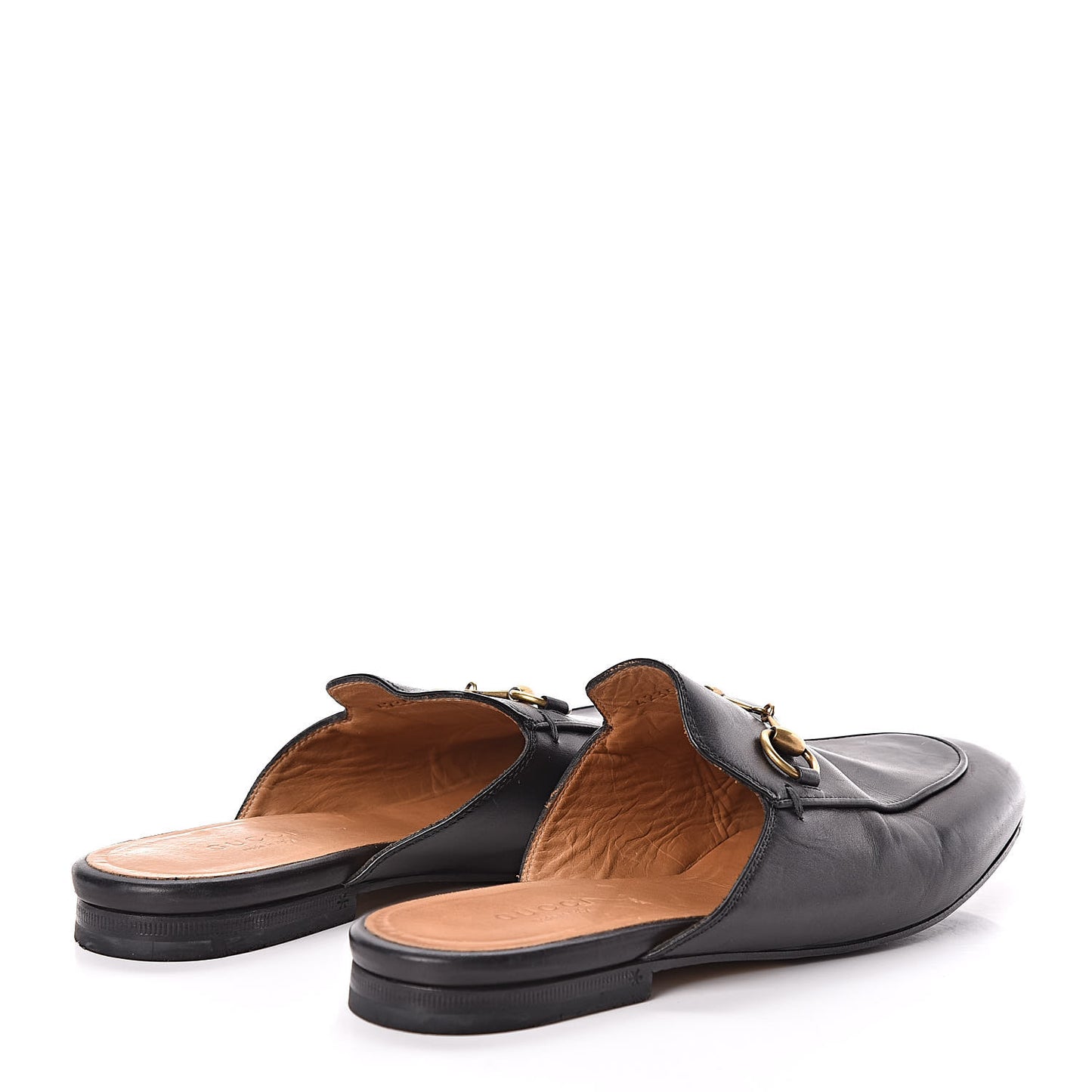 Calfskin Womens Princetown Slippers 37 Black