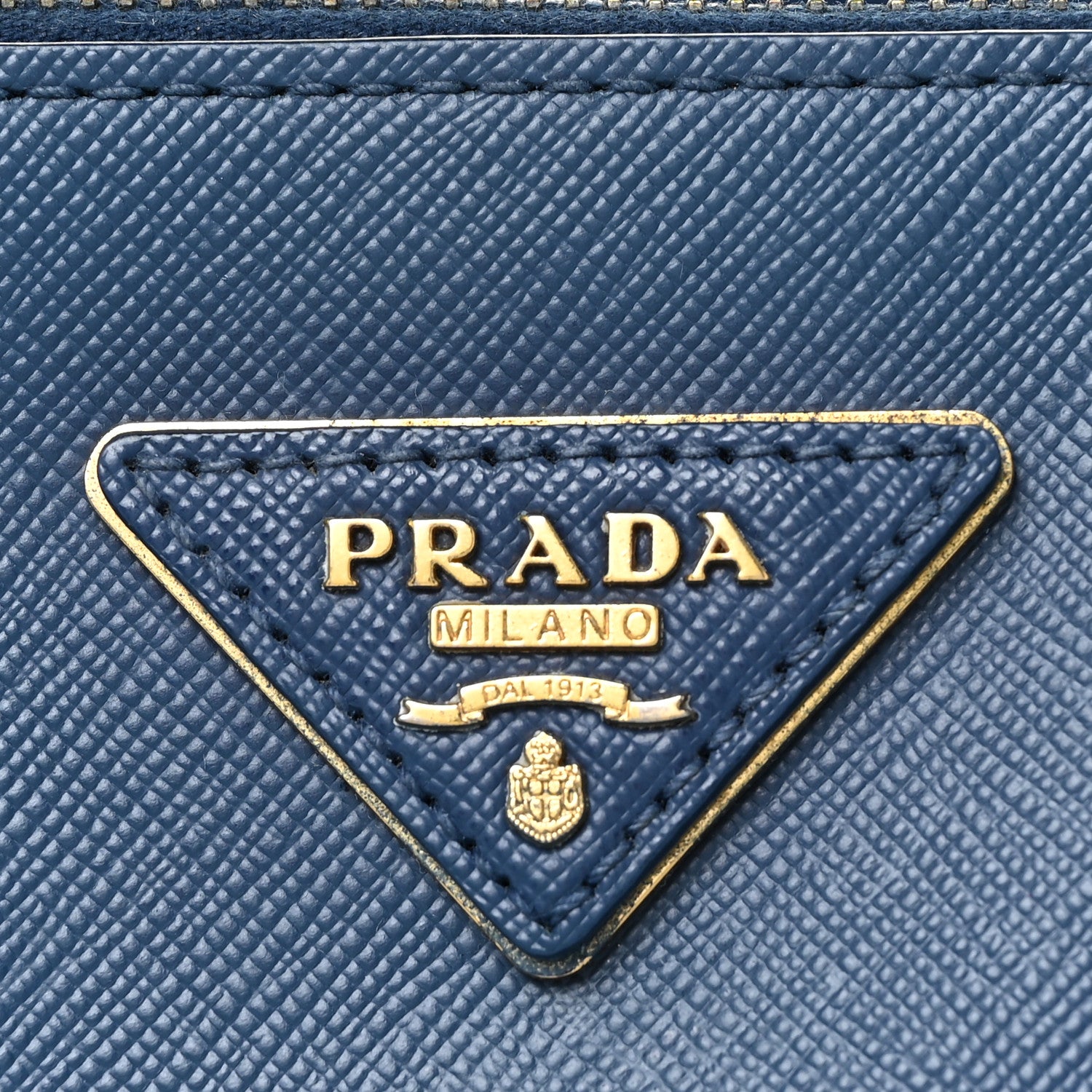 Prada Saffiano Galleria Double Zip Tote Bluette 16 of 16