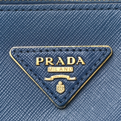 Prada Saffiano Galleria Double Zip Tote Bluette 16 of 16