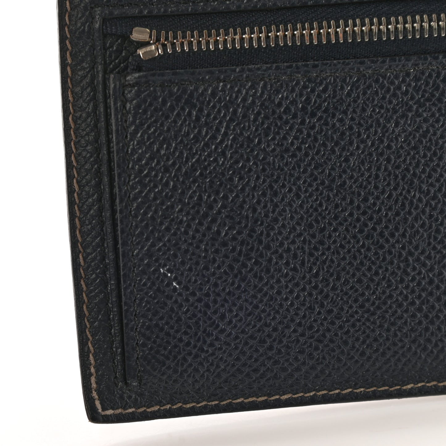 Epsom Bearn Verso Gusset Wallet Gris Tourterelle Bleu Indigo