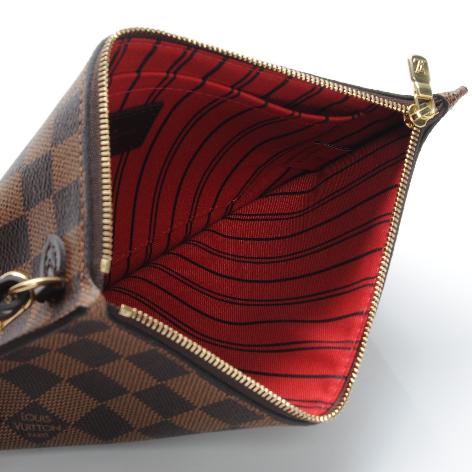 Louis Vuitton Damier Ebene Neverfull MM GM Pochette 5 of 7