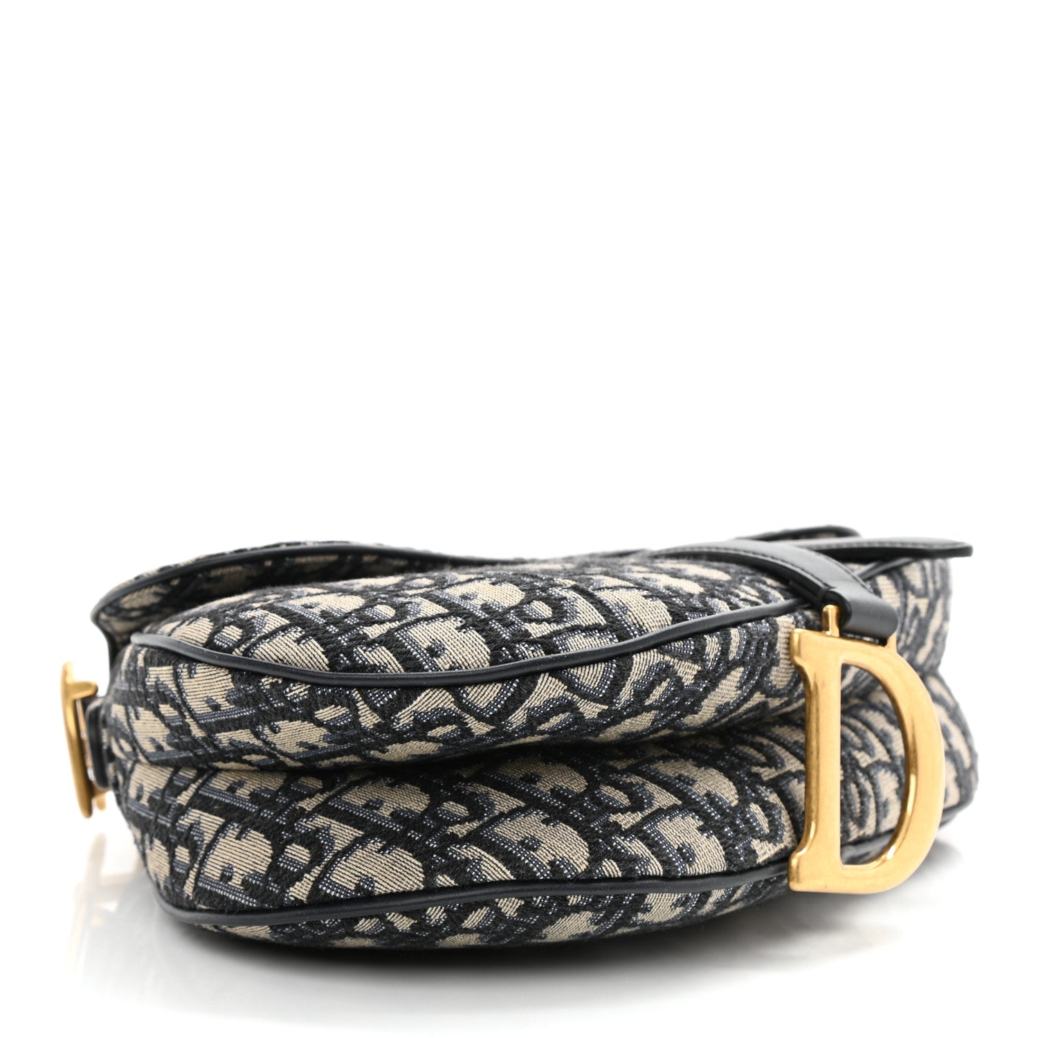 Christian Dior Oblique Saddle Bag Blue 4 of 8