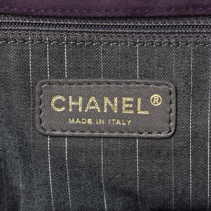 Chanel Suede Union Jack Jumbo Mademoiselle Flap Purple 6 of 14