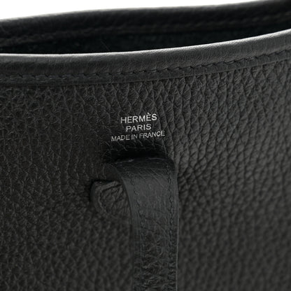 Hermes Taurillon Clemence Evelyne TPM Black 6 of 11