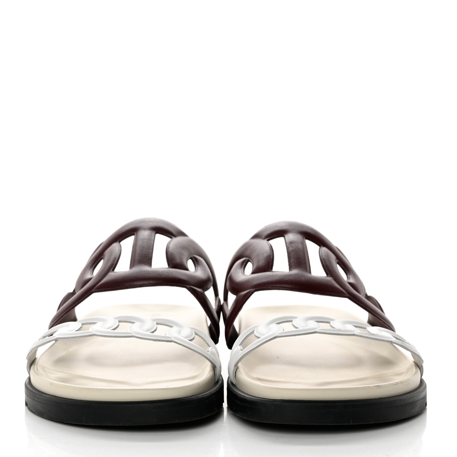Hermes Nappa Extra Sandals 40 White 2 of 8