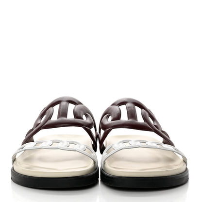 Hermes Nappa Extra Sandals 40 White 2 of 8
