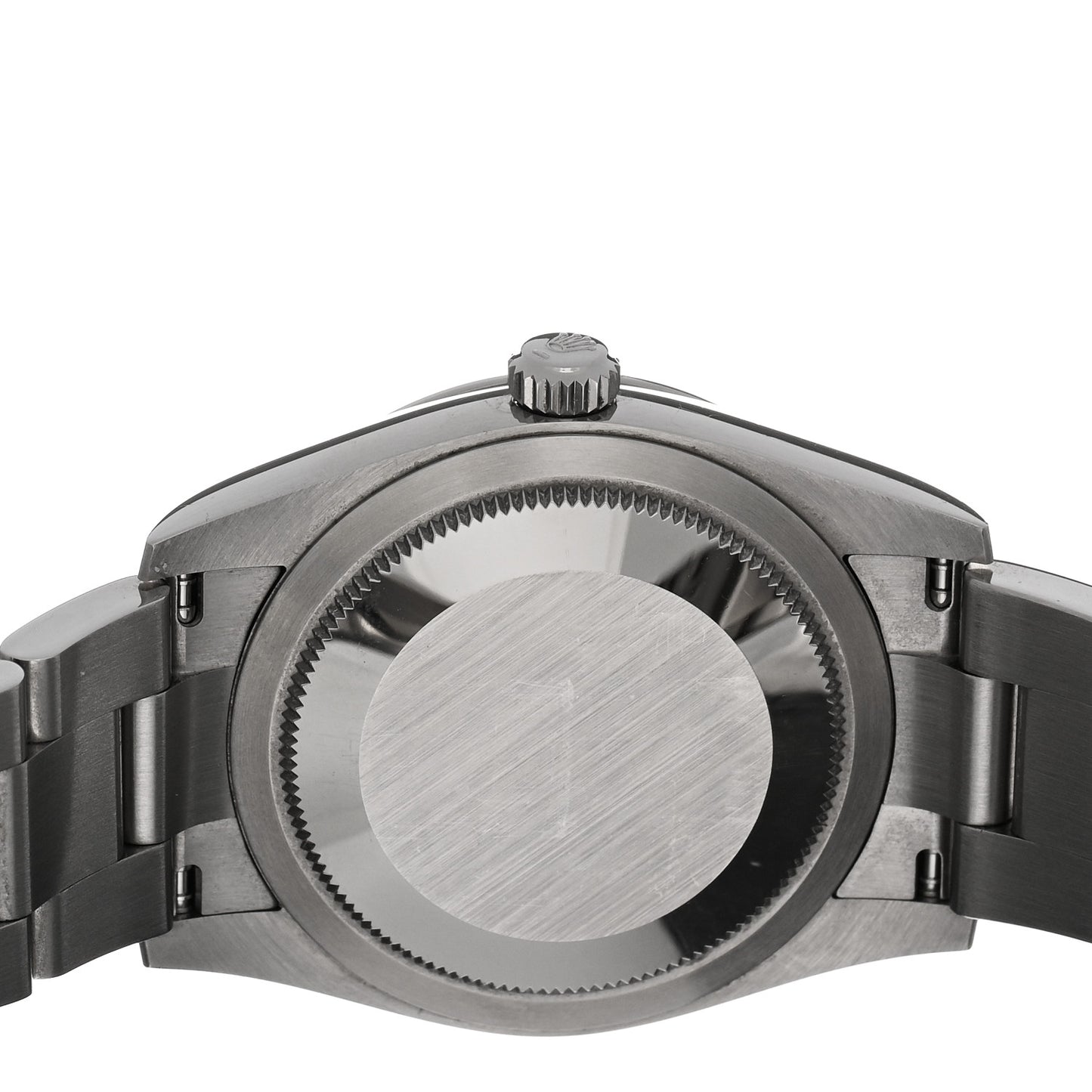 Stainless Steel 34mm Oyster Perpetual Watch Bright Black 124200