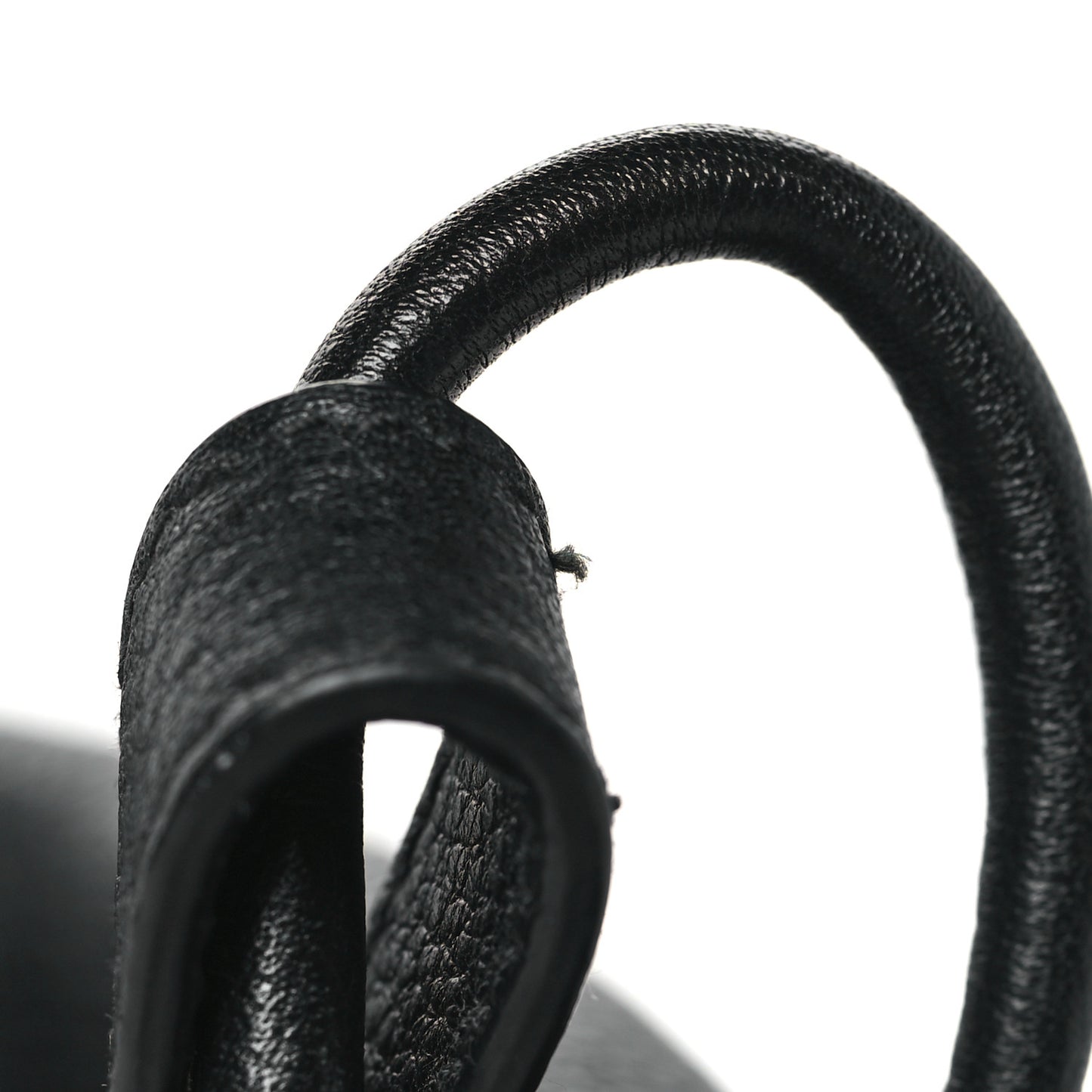 Vitello Daino Embossed Logo Flap Shoulder Bag Black