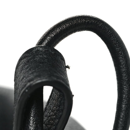 Prada Vitello Daino Embossed Logo Flap Shoulder Bag Black 11 of 11