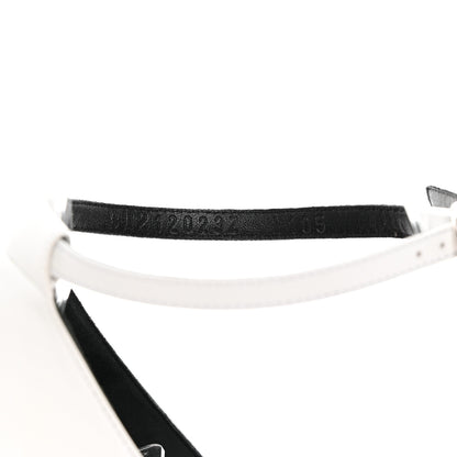 Hermes Calfskin Desiree Sandals 39.5 White 7 of 9