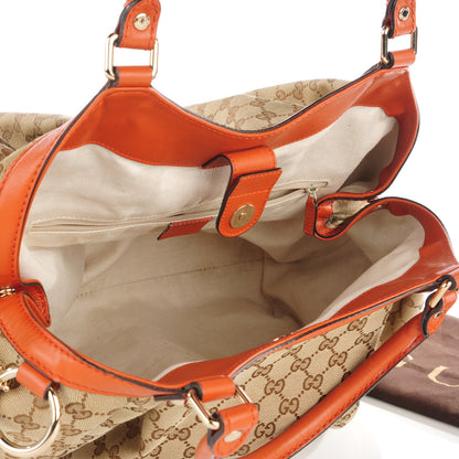 Gucci Monogram Large Sukey Tote Orange 6 of 10