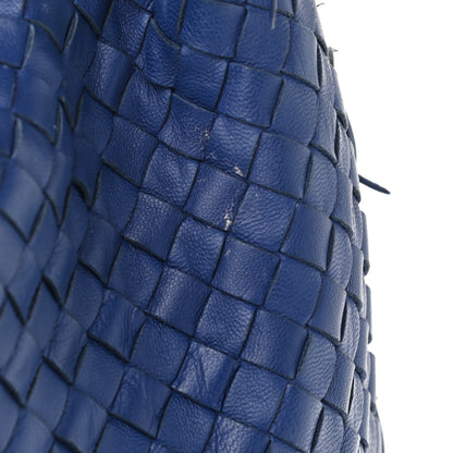 Bottega Veneta Nappa Intrecciato Fuzzy Medium Veneta Hobo Sapphire 10 of 11