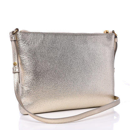 Saint Laurent Metallic Calfskin Teen Monogram Crossbody Bag Gold 3 of 10