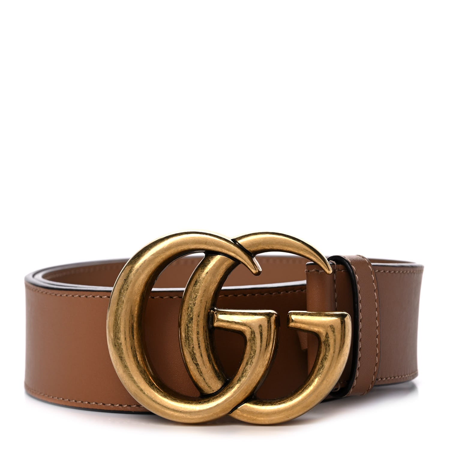 Gucci Calfskin Double G 40mm Belt 75 30 Tan 1 of 5
