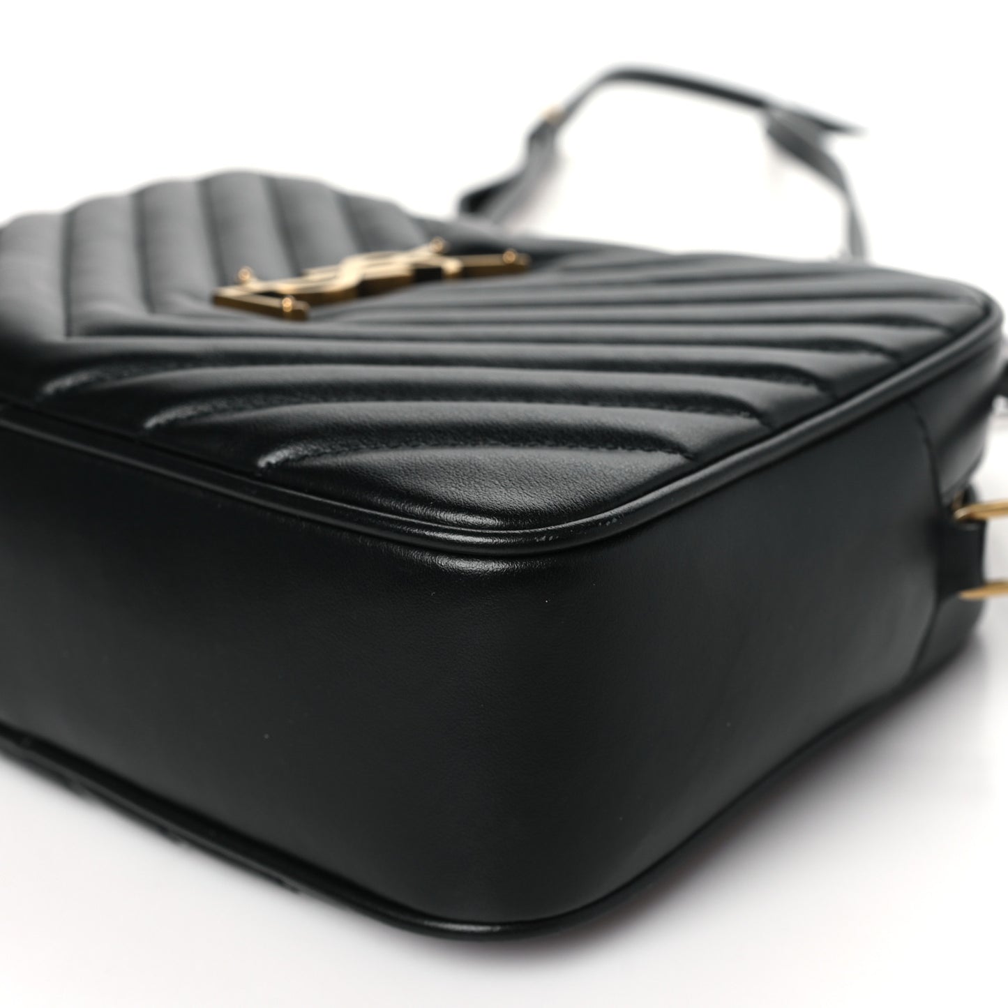 Calfskin Matelasse Monogram Lou Camera Bag Black